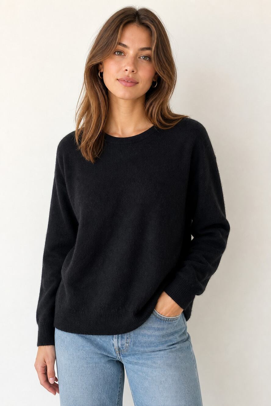 Charter Club Luxury Cashmere Sweater Black L